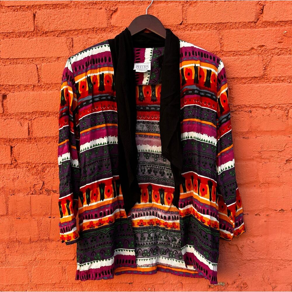 Vintage Southwest Print Blazer Size Womens M